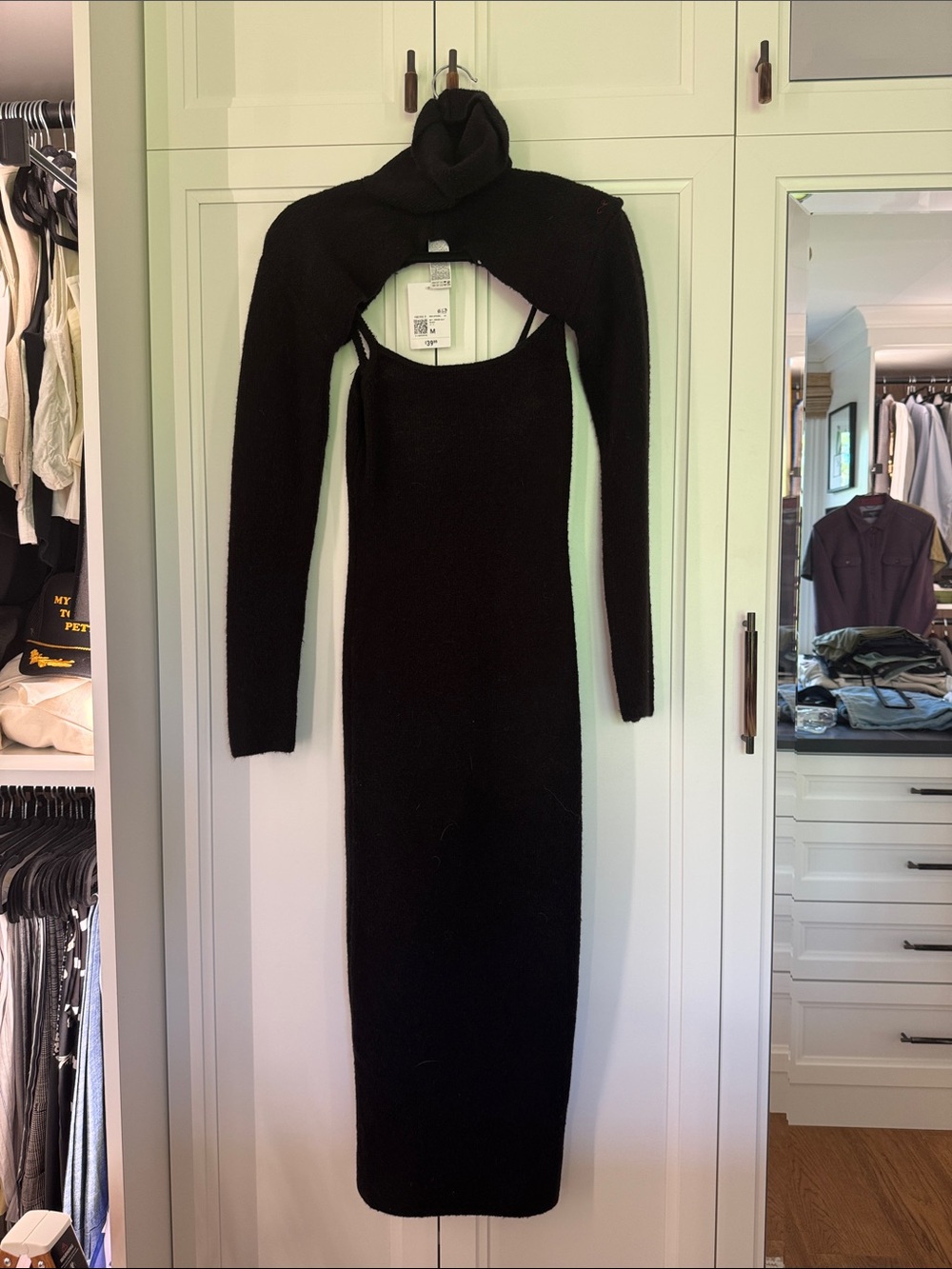 NWT FOREVER 21 TANK DRESS W TURTLENECK SHRUG M
